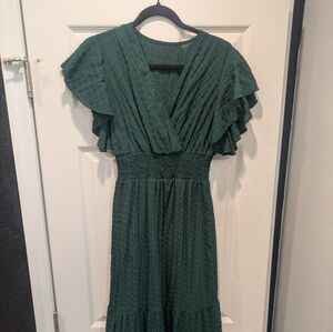 Elegant Green Women's Dress